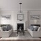 Ekena Millwork Luton Ceiling Medallion (Fits Canopies up to 1 1/8"), 15 3/4"OD x 5/8"P, Stone Hearth Crackle CM16LUSHC - alternate 2
